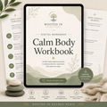 Calm Body Workbook digital product image by Rooted In Sacred Peace